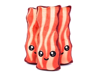 Stuffed Bacon Plush Toy - Happy