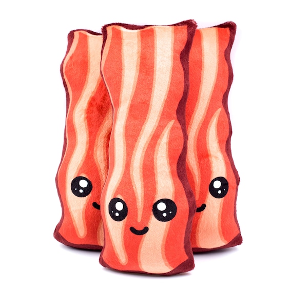 Stuffed Bacon Plush Toy - Happy