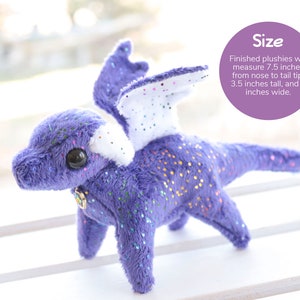 Tiny Dragon Stuffed Animal Sewing Pattern PDF Digital Download Plush Sewing DIY Project No Physical Items Sent image 4