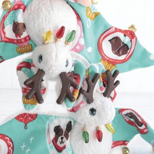 Dog Holiday Ornament Bat Plush Stuffed Animal - SCENTED