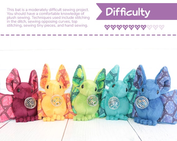 stuffed bat sewing pattern free