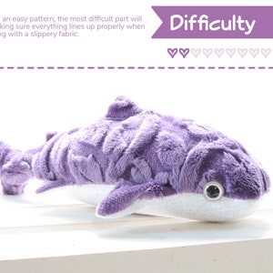 Whale Shark Stuffed Animal Sewing Pattern PDF Digital Download Plush Sewing DIY Project No Physical Items Sent image 2