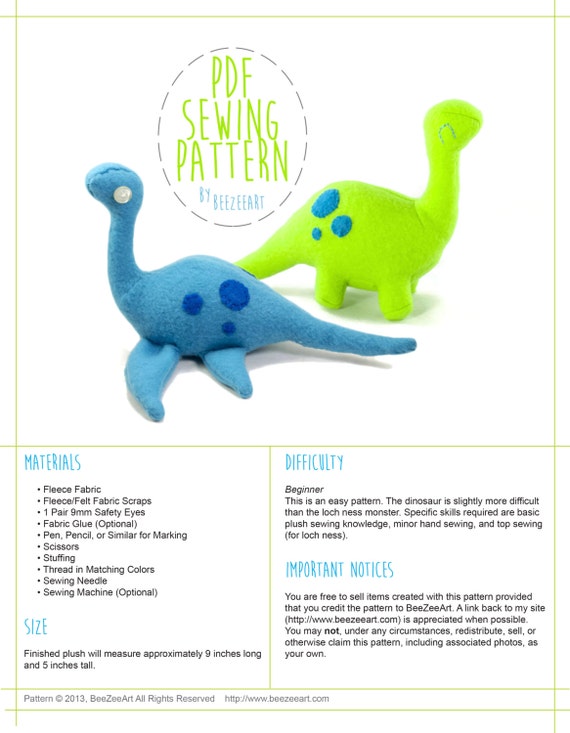 stuffed loch ness monster