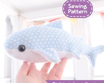 Whale Shark Stuffed Animal Sewing Pattern - PDF Digital Download - Plush Sewing DIY Project - No Physical Items Sent