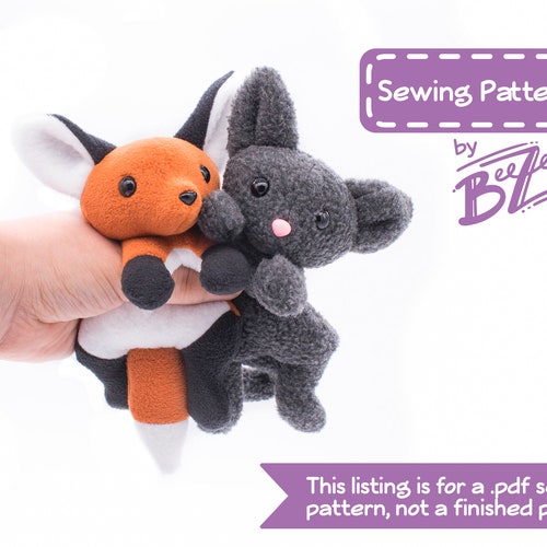 Fox and Cat Stuffed Animal Sewing Pattern PDF Digital - Etsy Fox and Cat Stuffed Animal Sewing Pattern PDF Digital - Etsy