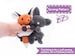 Fox and Cat Stuffed Animal Sewing Pattern - PDF Digital Download - Plush Sewing DIY Project - No Physical Items Sent 