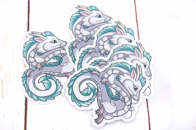 Haku Sticker Spirited Away Dragon Vinyl Sticker 3 Inches | Etsy