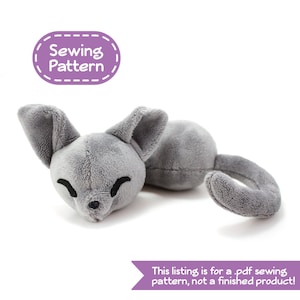 Sleepy Cat Stuffed Animal Sewing Pattern - PDF Digital Download - Plush Sewing DIY Project - No Physical Items Sent