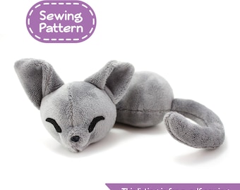 Sleepy Cat Plush Sewing Pattern - PDF Digital Download - No Physical Items Sent