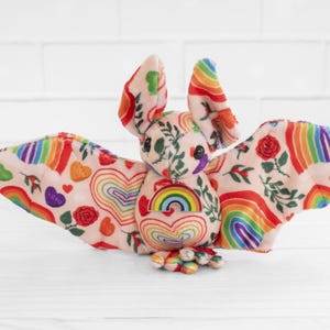 Pride Bat Stuffed Animal Plush Toy