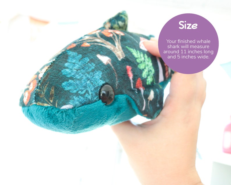 Whale Shark Stuffed Animal Sewing Pattern PDF Digital Download Plush Sewing DIY Project No Physical Items Sent image 4