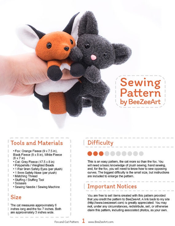 plush toy pattern