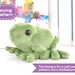 Frog Sewing Pattern - PDF Digital Download - Plush Sewing DIY Project - No Physical Items Sent 