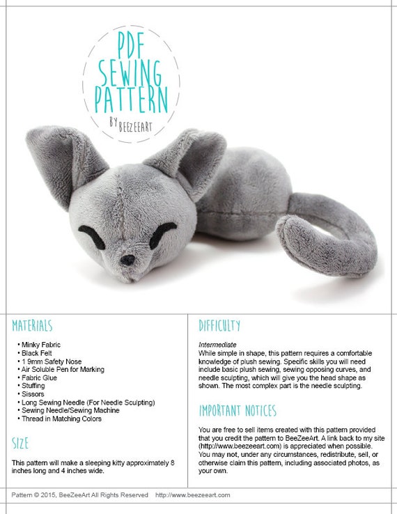 plush toy pattern