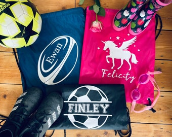 Personalised drawstring bags