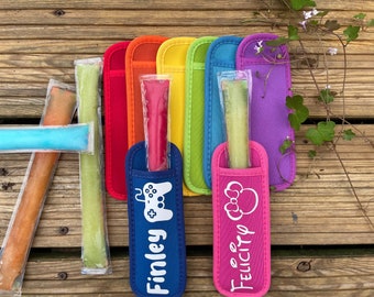 SALE Personalised Freezer pop sleeves