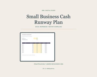Cashflowplanner voor bedrijven - Excel-spreadsheet voor de komende 12 maanden