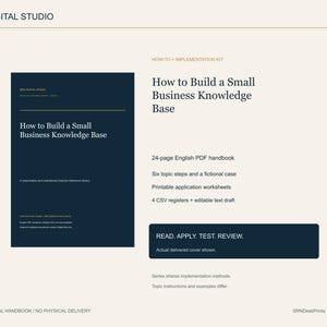 How to Build a Small Business Knowledge Base - PDF Guide