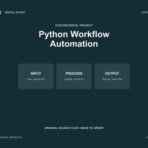 Custom Python Automation Script - Business Data Workflow and Original Source Code