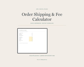 Calculator voor verzend- en verkoopkosten - Excel-spreadsheet voor orderkosten