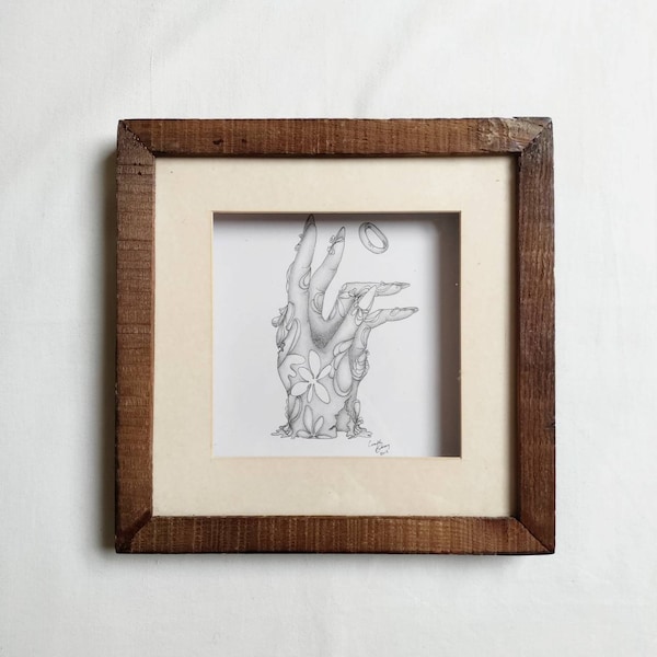 Signed Original Framed - "Porcelain Hand" 2019