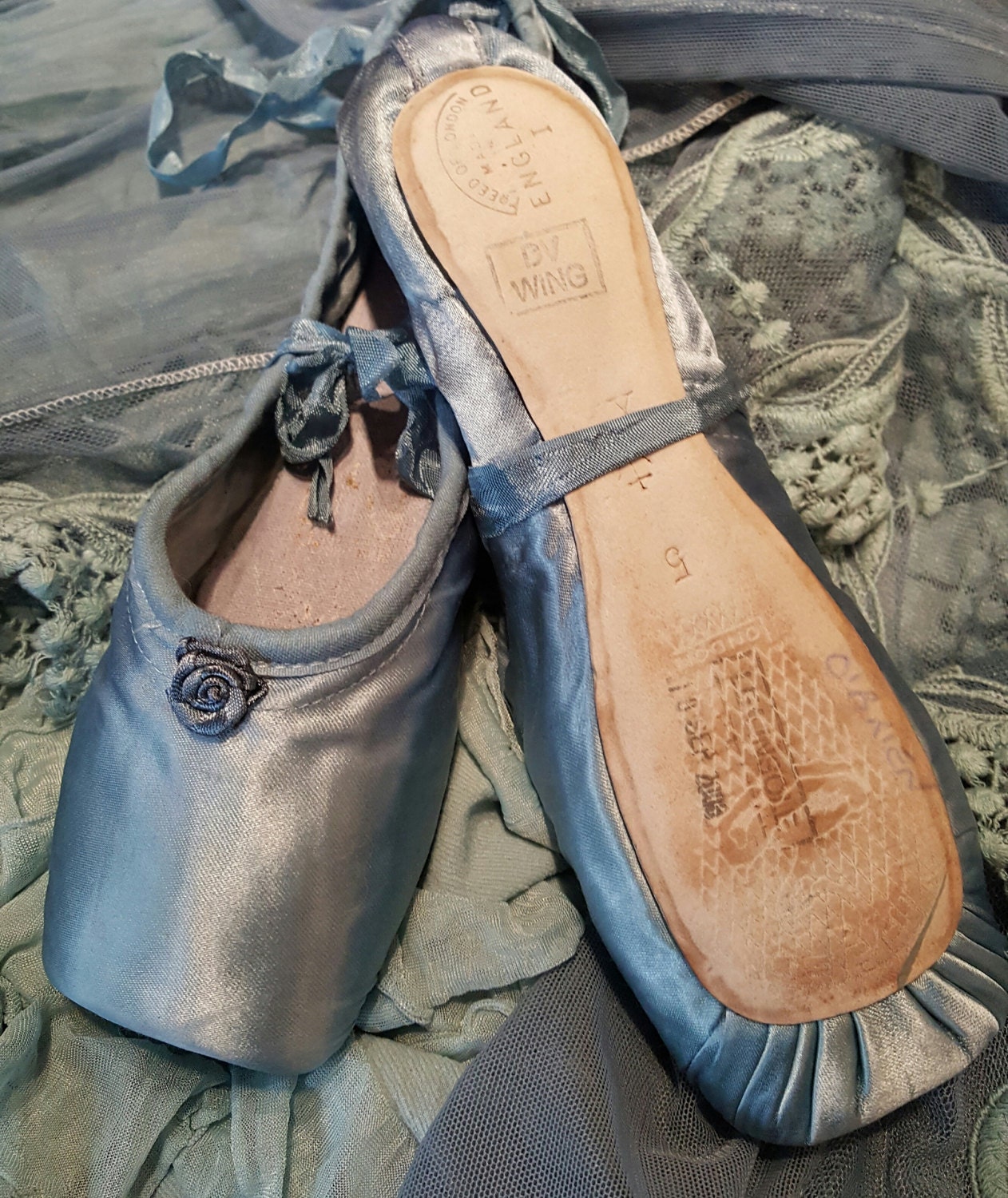 Vintage Ballet Pointe Shoes by Freed Stunning Shade of Etsy