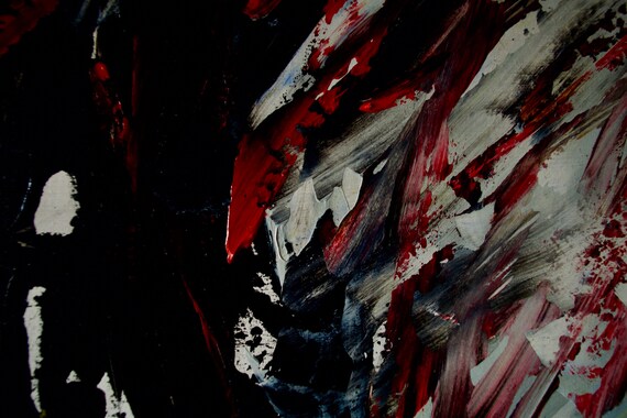 War Is Not Black And White, Red, Battle, Explosion, Vibrant, Powerful, Acrylic Laminated