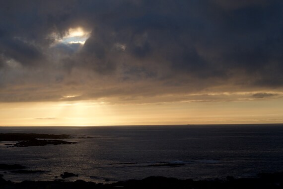 Ready To Hang, Acrylic Laminated Golden Sea 2, Atlantic Ocean Sunset,Limited Edition, Irish Landscape, Ireland
