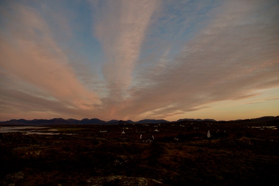 Ready To Hang Acrylic Laminated Beanna Beola Clouds, Connemara, Ireland, Galway, Limited Edition, Landscape Photo, Wall decor, Wall art