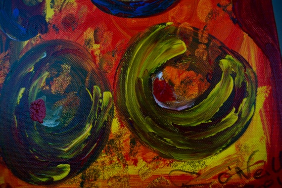 Buy Now Ready To Hang Happiness 2, Sensual Love, Warmth, Red, Green, Blue, Limited Edition, Quality, 75 years Lifespan Special Edition