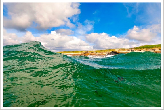 Wave Heading To Wild Atlantic Shore Print On Canvas