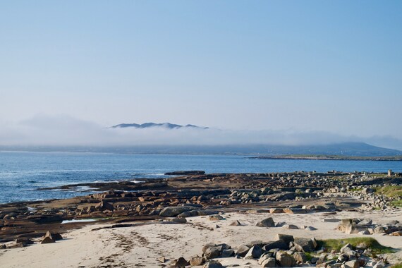 Ready to Hang, Connemara Sea Mist On Mountains, Atlantic Ocean, Limited Edition Acrylic Laminated Misty Mountains Photo