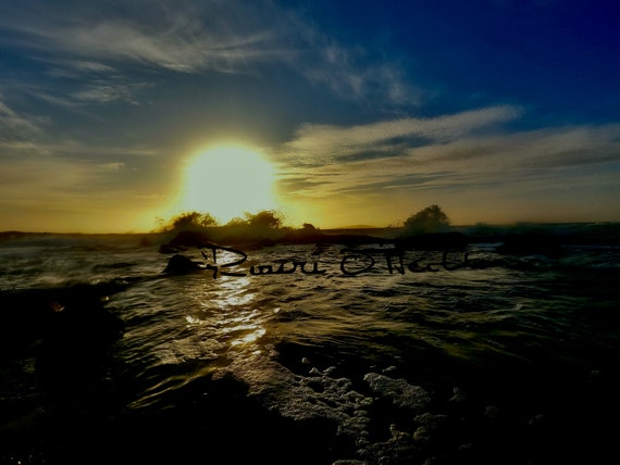 Winter Sun And Waves Photograph on Aluminium Limited edition of 10.