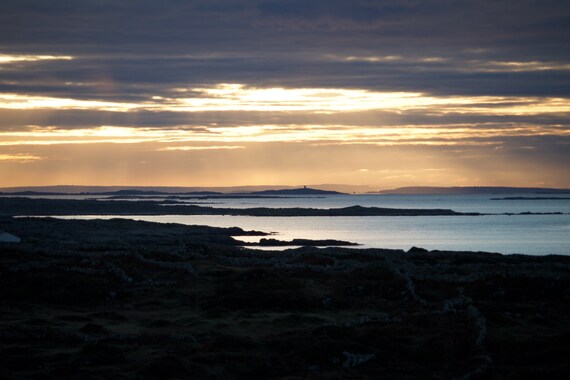 Ready To Hang Acrylic Laminated, Ceann Gólaim, Connemara Sunrise, Dawn Photo, Limited Edition