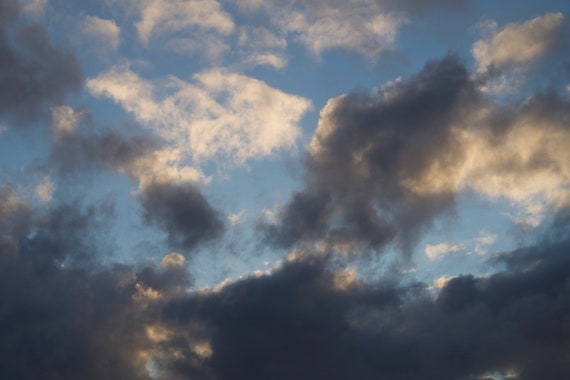 Winter Clouds, Limited Edition Acrylic Laminated Ready To Hang Photograph, Connemara Sky, Ireland,