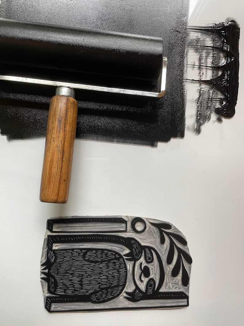 Hand Printed Sloth Linocut Block Print, Signed Edition - Etsy