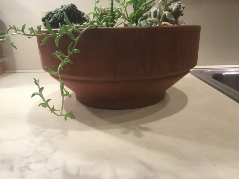 Patio Umbrella Table Terracotta Planter Etsy