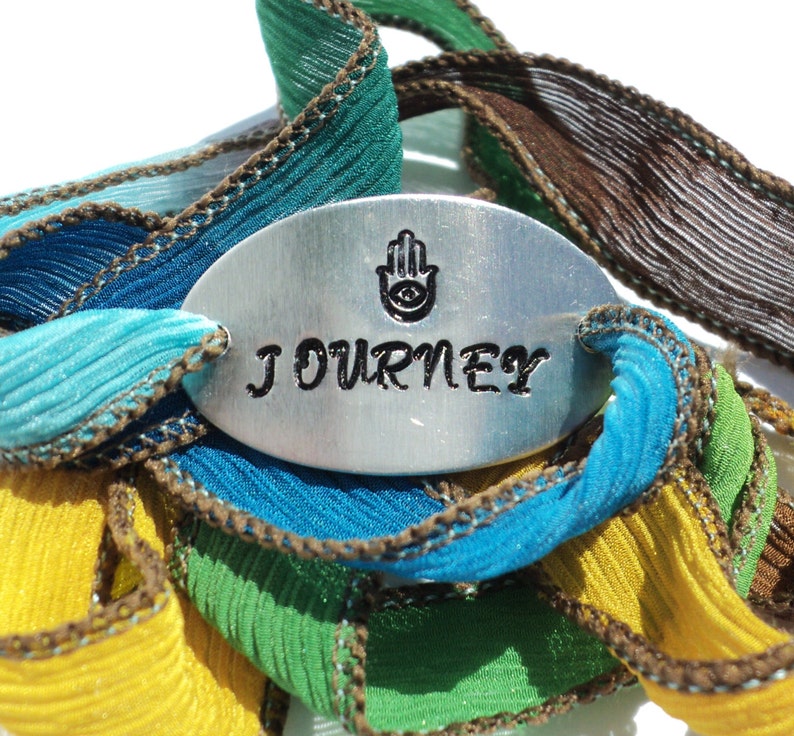 Journey Bracelet Silk Wrap Bracelet Handmade Jewelry Etsy