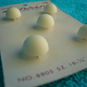 Vintage Candy Dot White Buttons