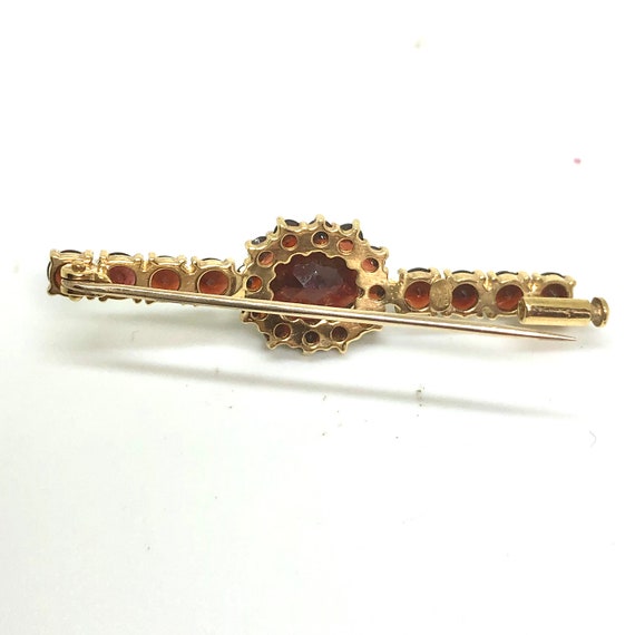 18k ANTIQUE VICTORIAN Bar Pin  BROOCH - Solid Yel… - image 3