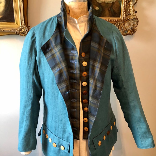 OUTLANDER 18th Century Frock coat  Scottish Highland Regency Colonial