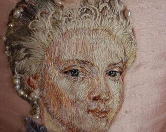 FOR CUSTOM ORDER Marie Antoinette Hand Embroidered 18th Century Silk Corset Bodice Rococo Wedding