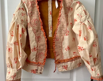 Regency Victorian Spencer Jacket Jane Austen Emily Dickinson Cotton Quilt Boho Wedding