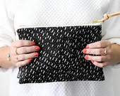 Specks Fabric & Leather Pouch