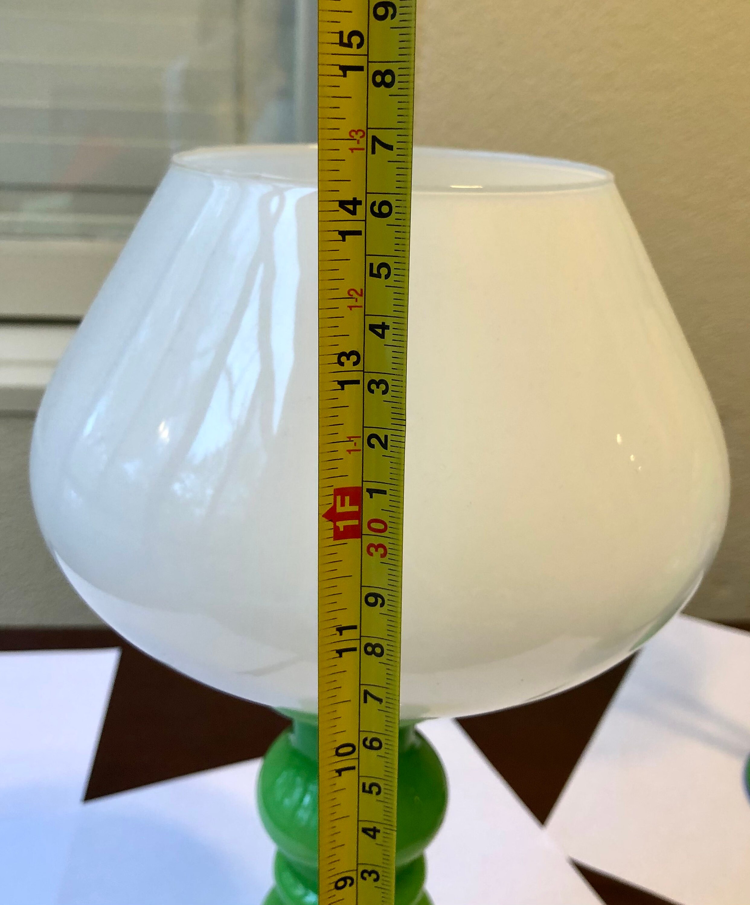 Vintage Empoli Hand blown cased glass candy dish green and Etsy