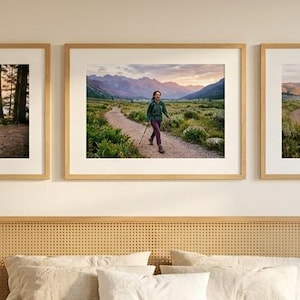 Stampe artistiche di donne attive / Decorazioni per escursionismo, kayak e ciclismo (download digitale)