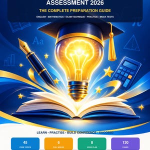 SEAG 2026 Leitfaden zur Aufnahmeprüfung für die 7. Klasse | Englisch, Mathematik, Übungstests (Digitaler Download)