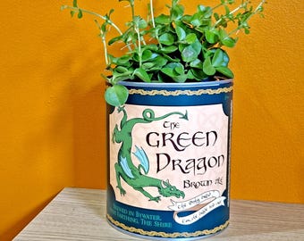 The Green Dragon Storage Tin, Beer Lord of the Rings Metal Pot