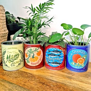 Retro Style Storage Tin, Choose From 12 Designs Craft Utensil Pot image 2