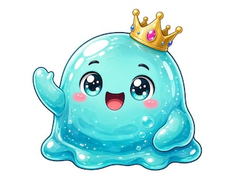 Jelly Slime Twitch-emotes, 16 schattige kawaii RPG-gamer-emotes voor Discord en Kick Streamers